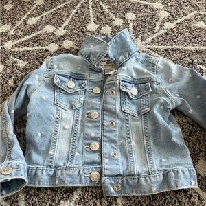 OshKosh B'gosh Light Blue Jean Jacket with Pink Accents